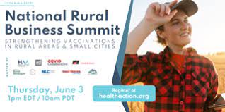 Banner ad that says National Rural Business Summit and gives detail about time, date and sponsors